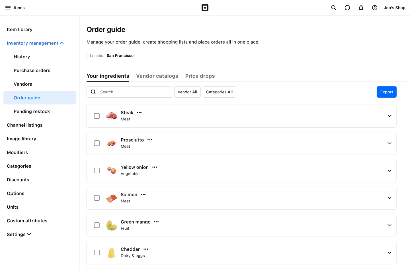 Order Guide Concept GIF